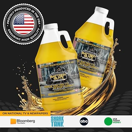 Desulfator to Extend and Renew Battery Life - Golf Cart Batteries, Motorcycles, Lawnmowers, Snowmobiles, Jet Skis - 48v/12v/8v/6v and All Lead Acid Batteries - 1/2 Gallon (1.90 L), As Seen On TV