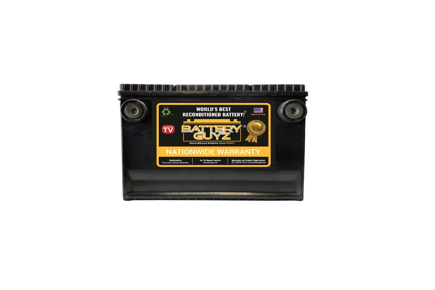Battery Guyz Reconditioned Lead Acid Automotive Battery, Group Size 78 ,12 Volt , 700 CCA