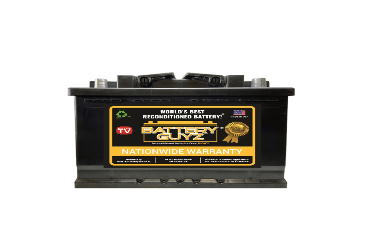 Battery Guyz Reconditioned Lead Acid Automotive Battery, Group Size H7/94R, 12 Volt, 800 CCA