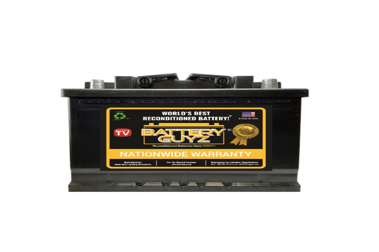 Battery Guyz Reconditioned Platinum Lead Acid Automotive Battery, Group Size H9 ,12 Volt , 950 CCA, Refurbished