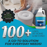 Battery Guyz Ultra-Pure Deionized Distilled Water for Battery Maintenance , Manufacturing, Laboratory and Industrial Use, 1 Gallon, 128 oz