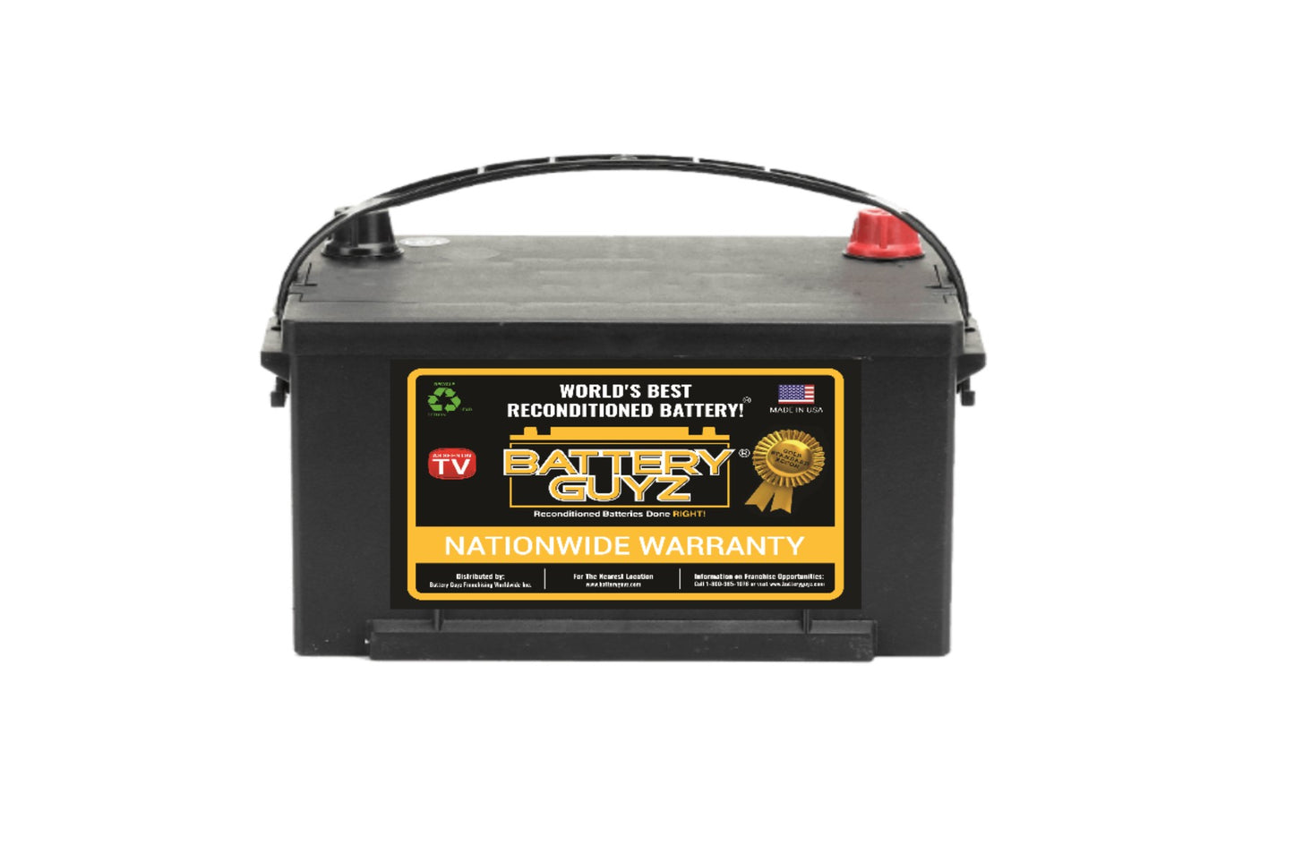 Battery Guyz Reconditioned Platinum Lead Acid Automotive Battery, Group Size 59, 12 Volt , 590 CCA, Refurbished