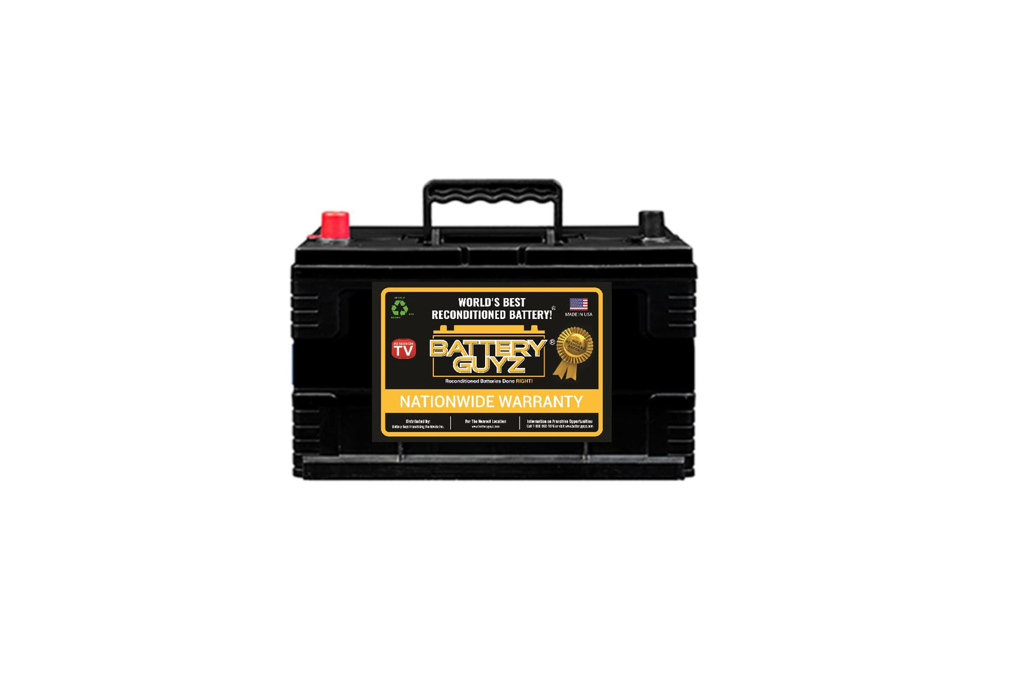 Battery Guyz Reconditioned AGM Battery, Group Size 65,12 Volt, 750 CCA, Refurbished