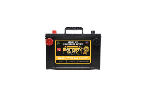 Battery Guyz Reconditioned  Lead Acid Automotive Battery, Group Size DT-G75/86 ,12 Volt, 650 CCA, Refurbished, 1-YEAR WARRANTY